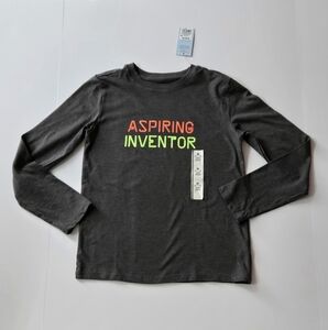 Cat & Jack/Aspiring Inventor Kids Long Sleeve Shirt - Gray/Size 8/10